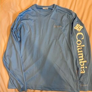 Columbia Men's Light Blue Performance Long Sleeve Tee